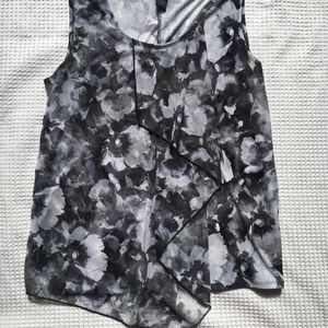 XL Gray and Blank Fancy Tank Top Suzie in the City